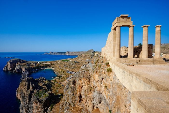 Greece, Dodecanese, Rhodes, Lindos Acropolis