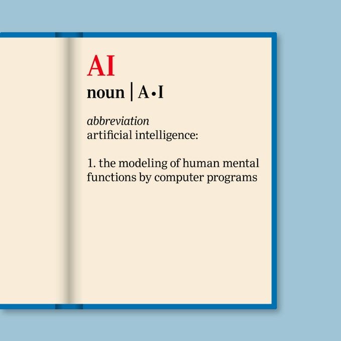 dictionary entry for the 2023 word of the year: AI