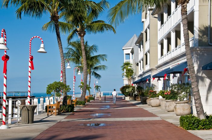 Seaside promenade in Key West, Florida
