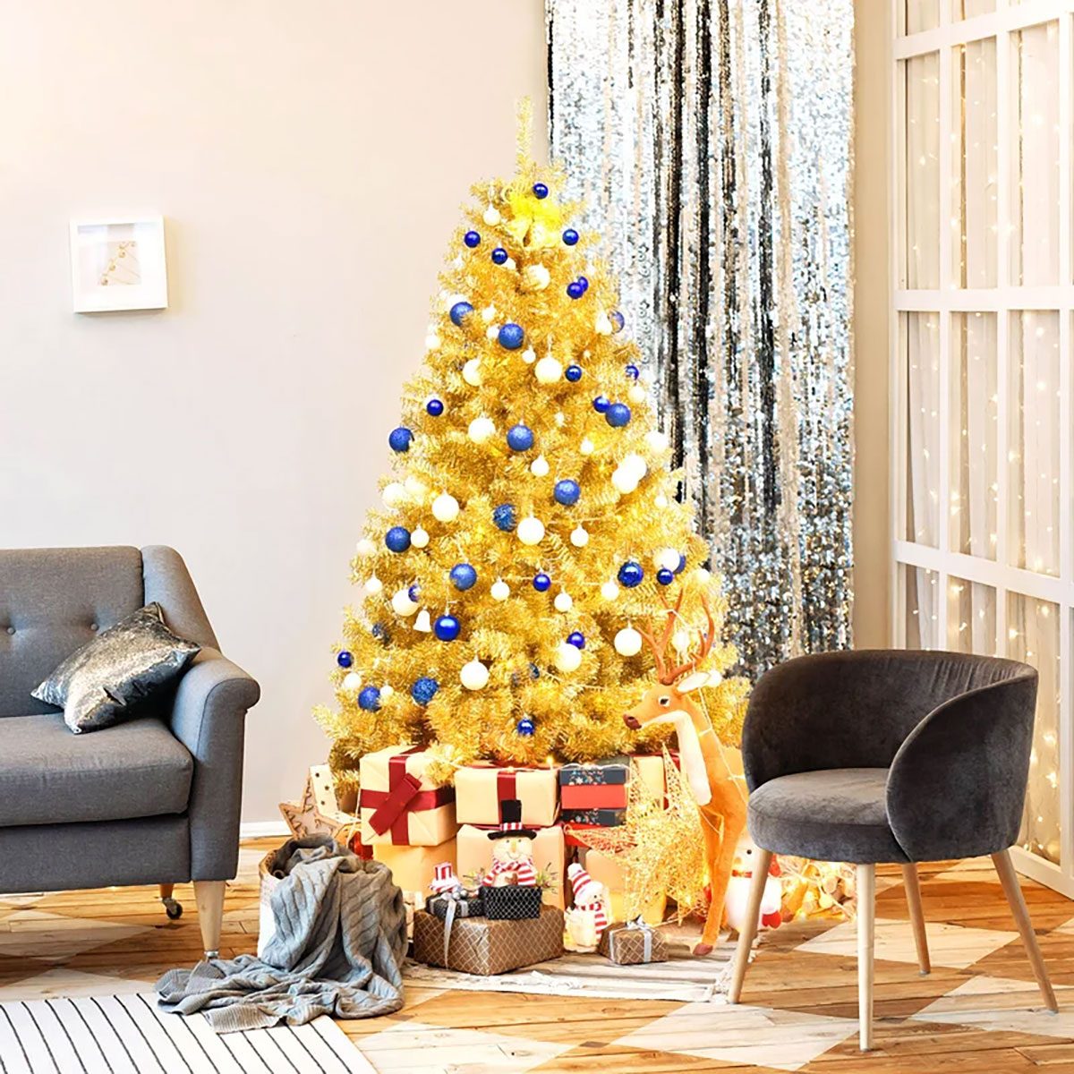 Golden Christmas Tree 