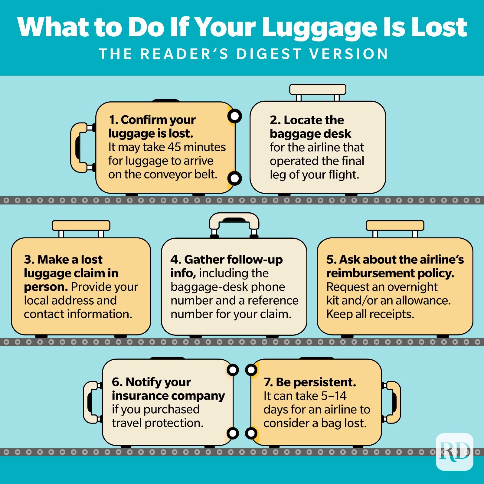 What To Do If Your Luggage Is Lost Infographic