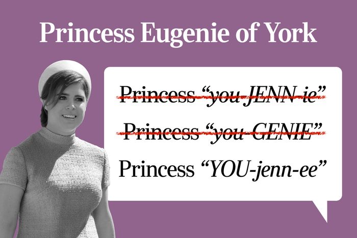 Famous Peoples Names Youre Probably Mispronuncing 1 Princess Eugenie Gettyimages 960049050
