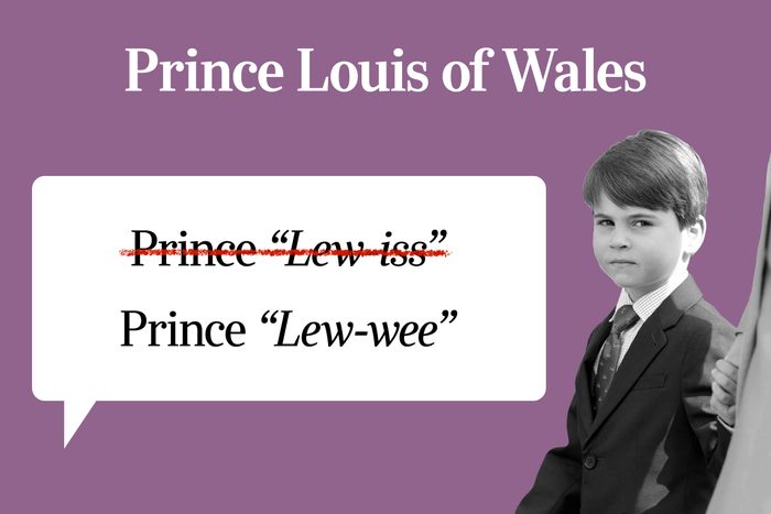 Famous Peoples Names Youre Probably Mispronuncing 17 Prince Louis Gettyimages 1481047960