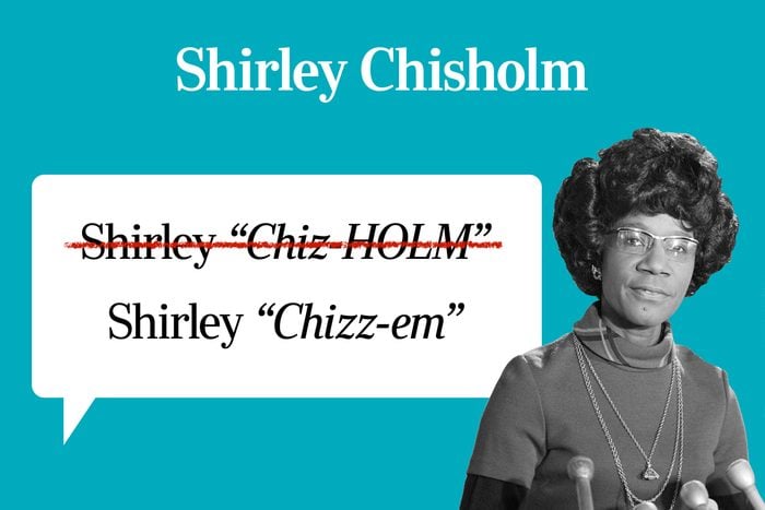 Famous Peoples Names Youre Probably Mispronuncing 20 Shirley Chisholm Gettyimages 1271741433