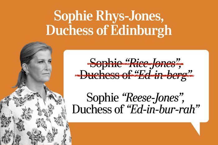 Famous Peoples Names Youre Probably Mispronuncing 22 Sohpie Rhys Jones Gettyimages 1517771146