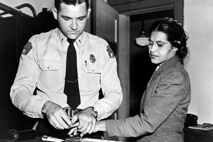 Rosa Parks Gets Fingerprinted