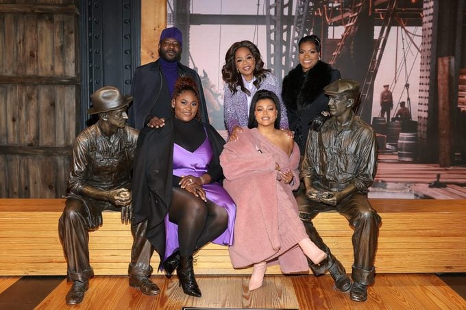 Oprah & the Cast of "The Color Purple" Light the Empire State Building in Celebration of the Premiere