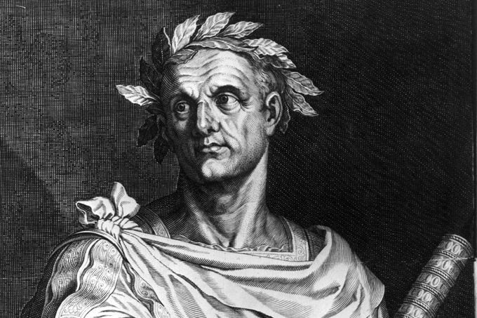 Julius Caesar black and white illustration