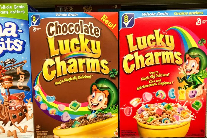 General Mills: Delicious Lucky Charms whole grain cereal...