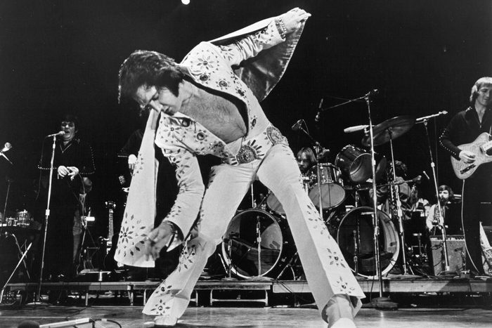 Elvis Presley in his jumpsuit