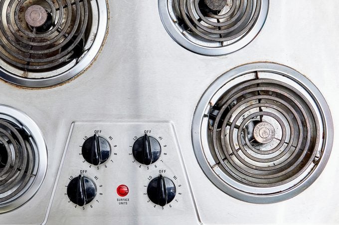 electric coil stove top