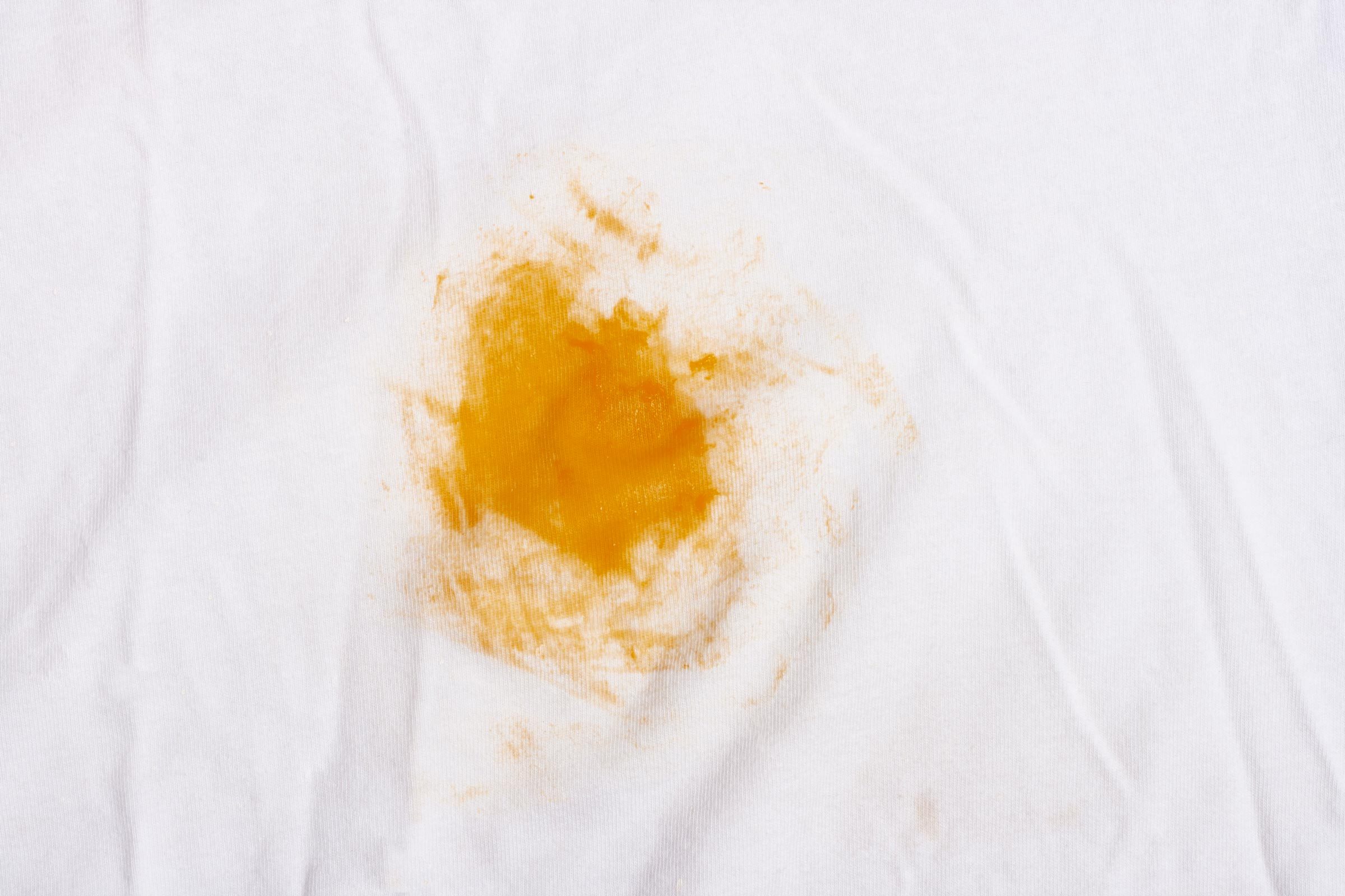 turmeric stain on white shirt