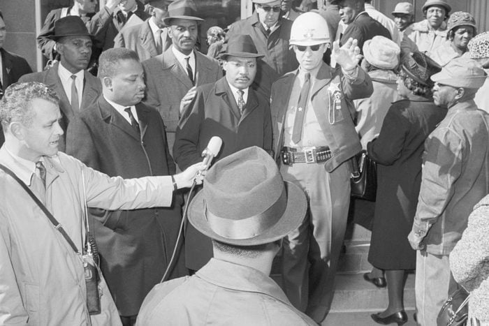 Martin Luther King With Deputy Sheriff
