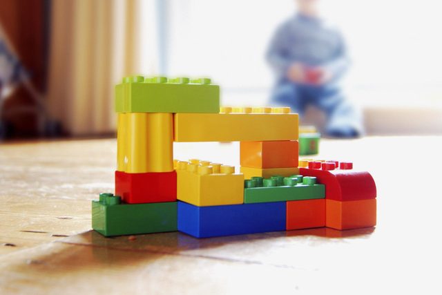 legos on a table