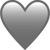Gray Heart Emoji