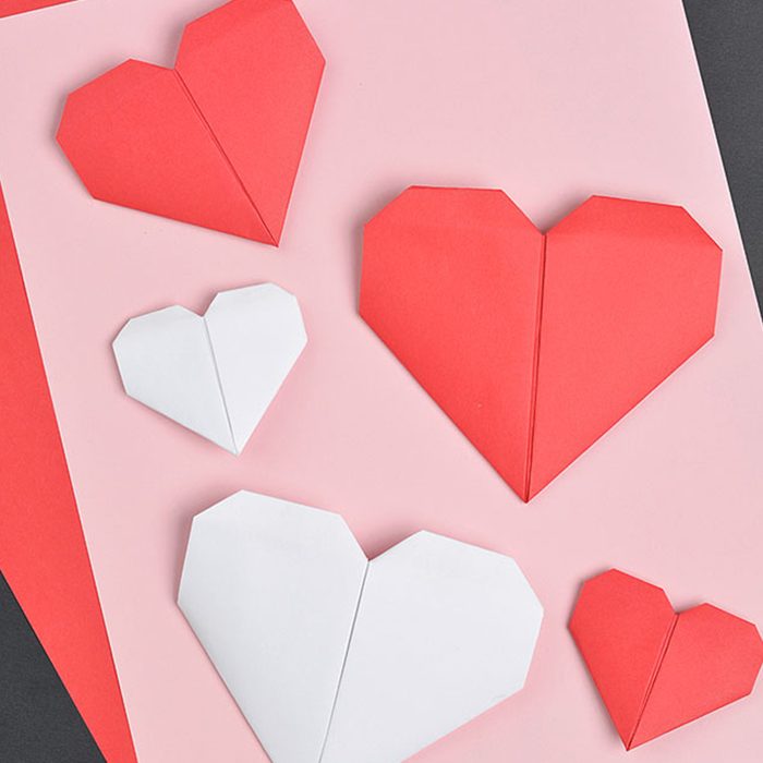 Origami Heart Valentine's Day Card