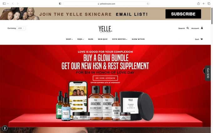 Yelle Skin Care Ecomm Via Yelleskincare.com