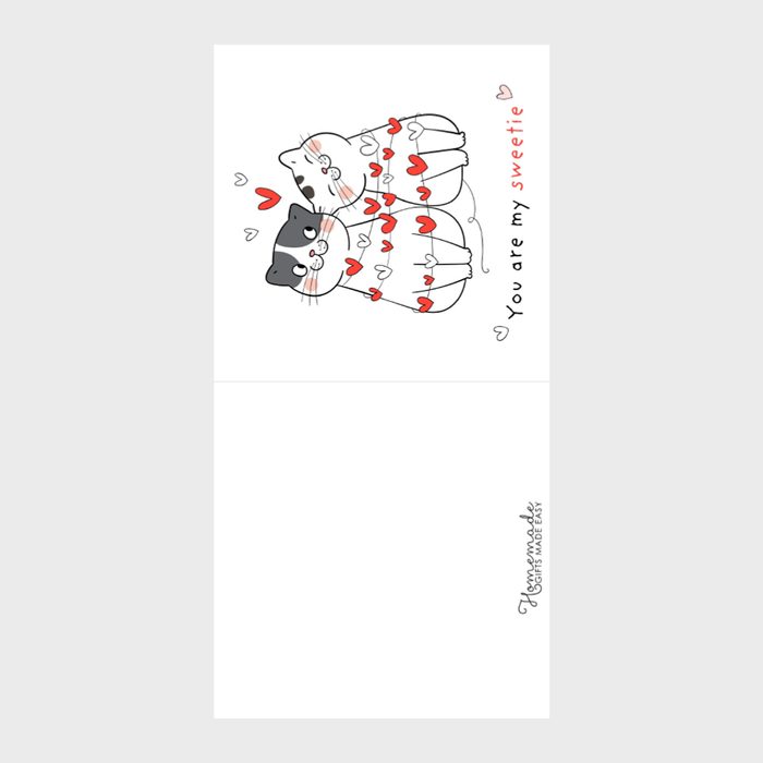Your Are My Sweetie Valentine's Day Card Ecomm Via Homemade Gifts Made Easy.com