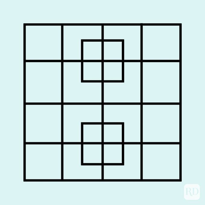 How Many Squares Do You See In This Puzzle