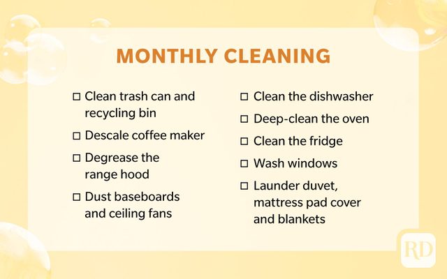 Cleaning Schedule 2024 Monthly Cleaning Schedule V2