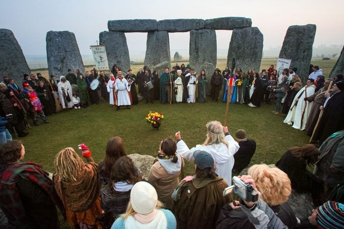Druids Celebrate Spring Equinox At Stonehenge