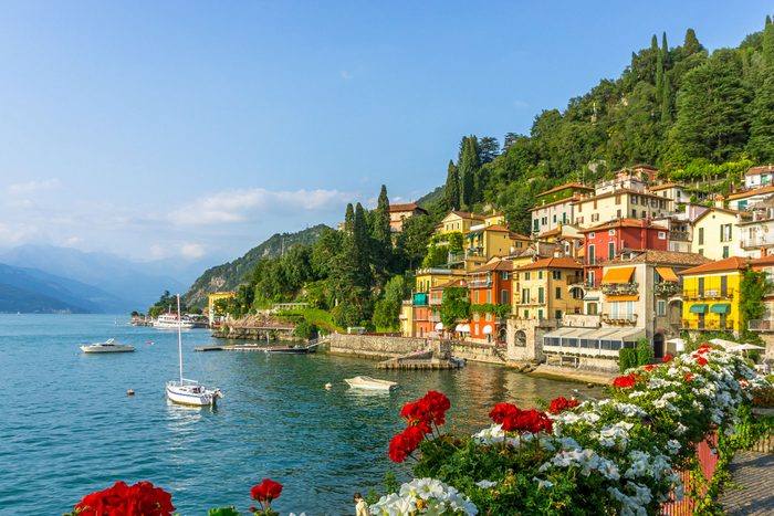Flowers At Varenna Lake Como Italy