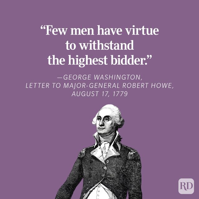 George Washington Quotes About Character Graphic