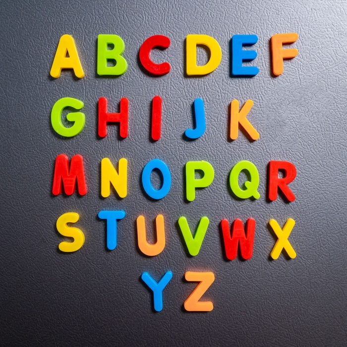 alphabet letters missing the L