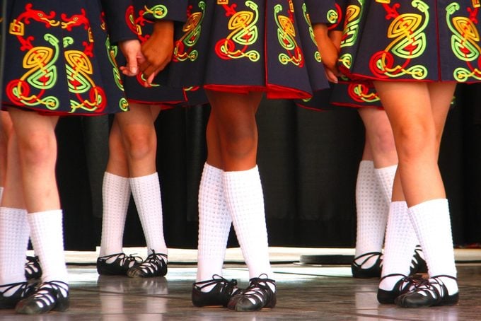 feet of Irish dancers