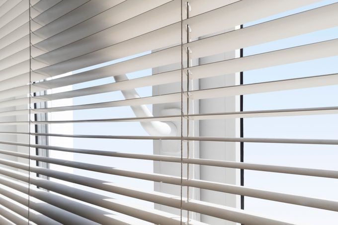 Window with clean blinds