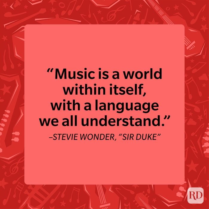 Inspirational And Powerful Music Quote By Stevie Wonder