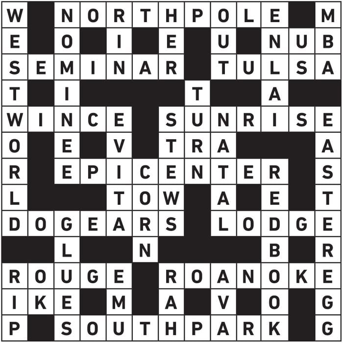 July August 2021 Printable Crossword Answers