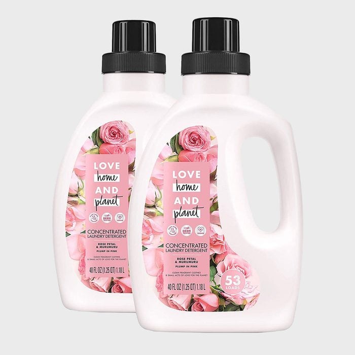 Love Home And Planet Rose Petal And Murumuru Laundry Detergent