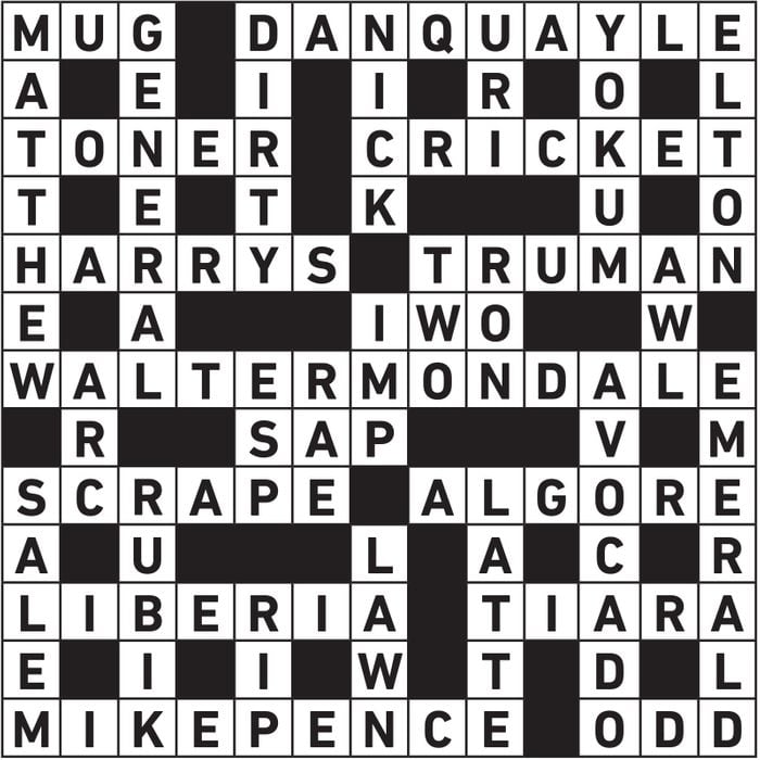 March 2023 Printable Crossword Answers