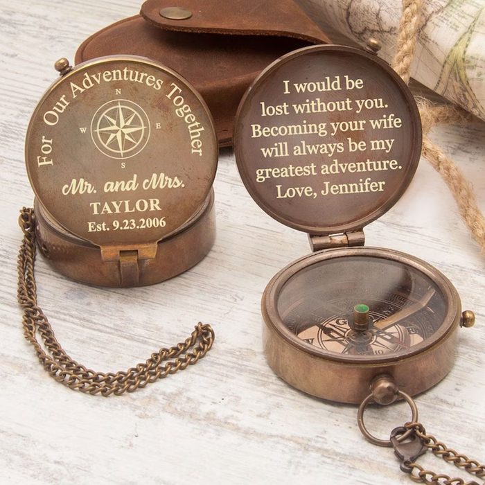 Personalized Engraved Compass
