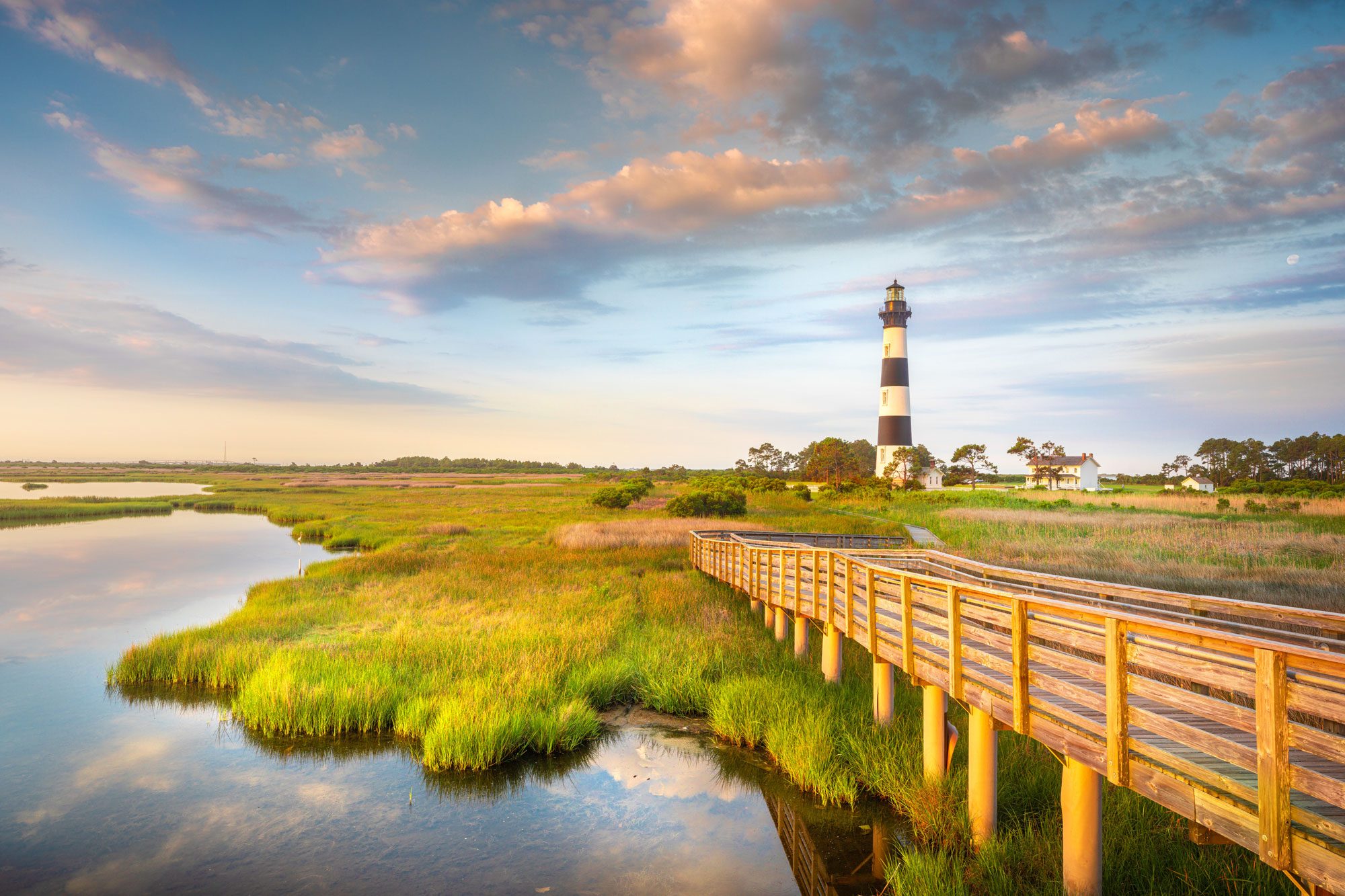 Sunrise Bodie Island Lighthouse Obx Outer Banks North Carolina