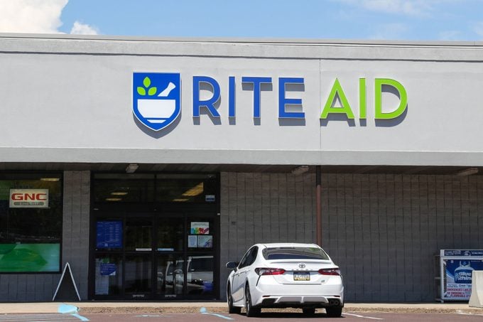 An exterior view of a Rite Aid drugstore