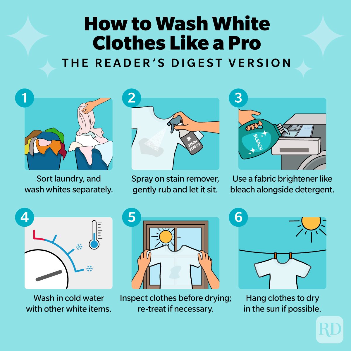 How to Wash White Clothes so They Stay White