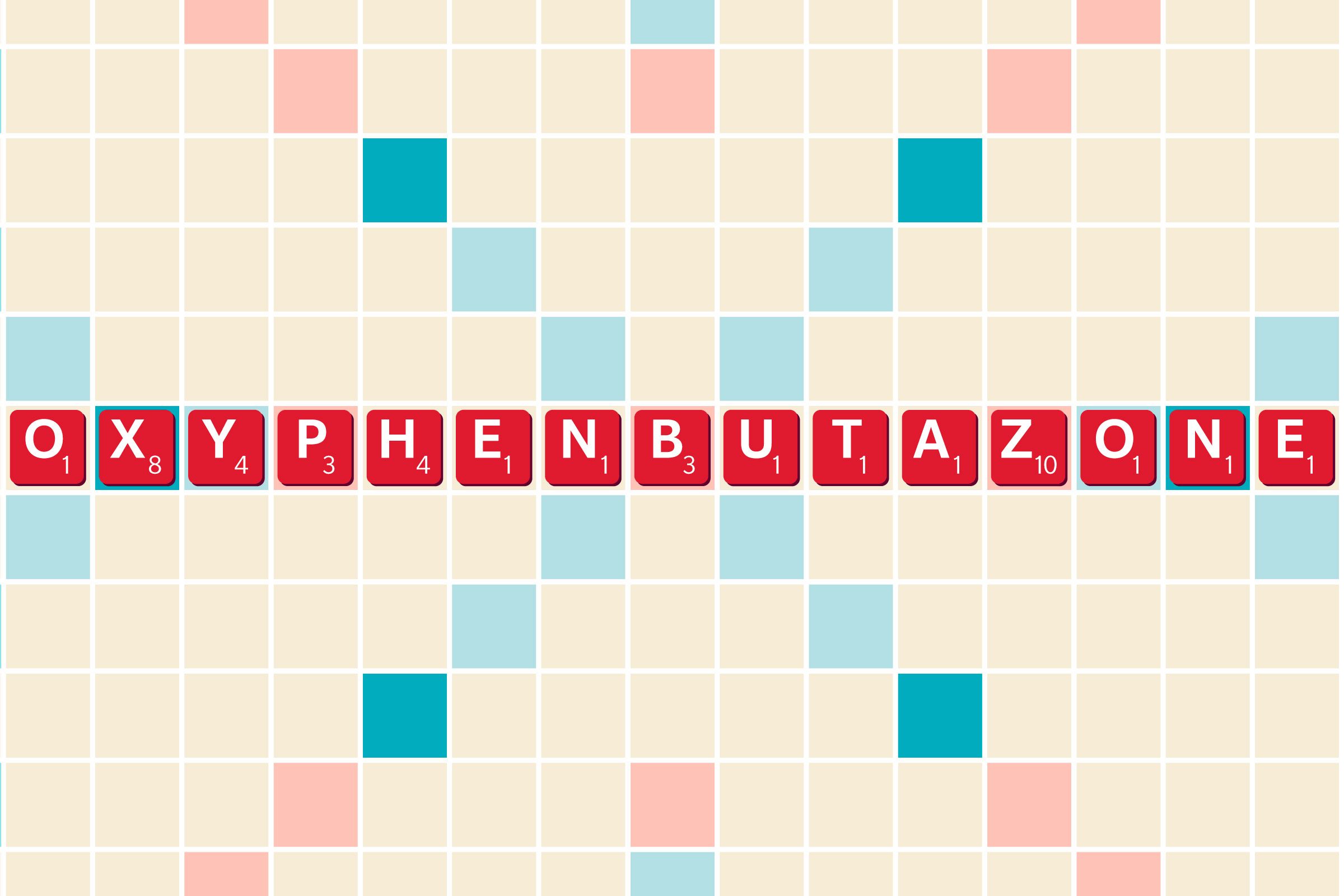 35 Best Scrabble Words To Help You Win The Game Graphic Oxyphenbutazone