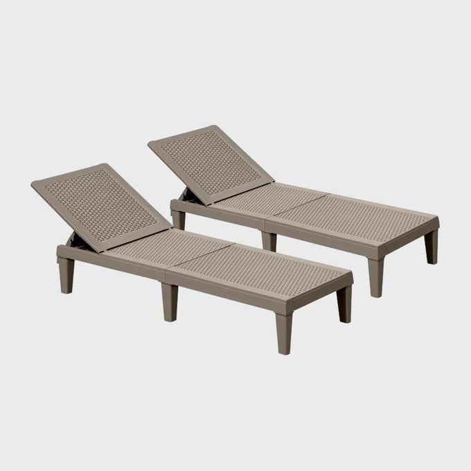 Alharby Outdoor Chaise Lounge (set Of 2)