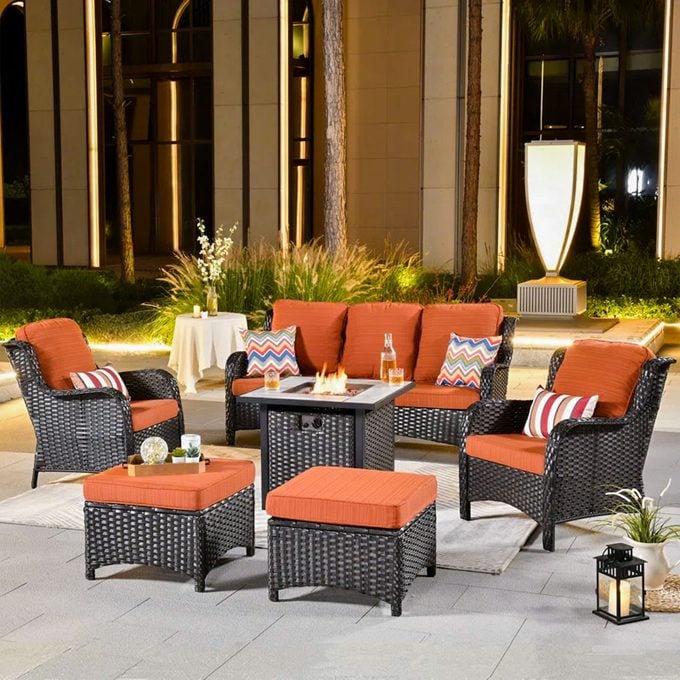 Amanda 5 Person Outdoor Seating Group With Cushions
