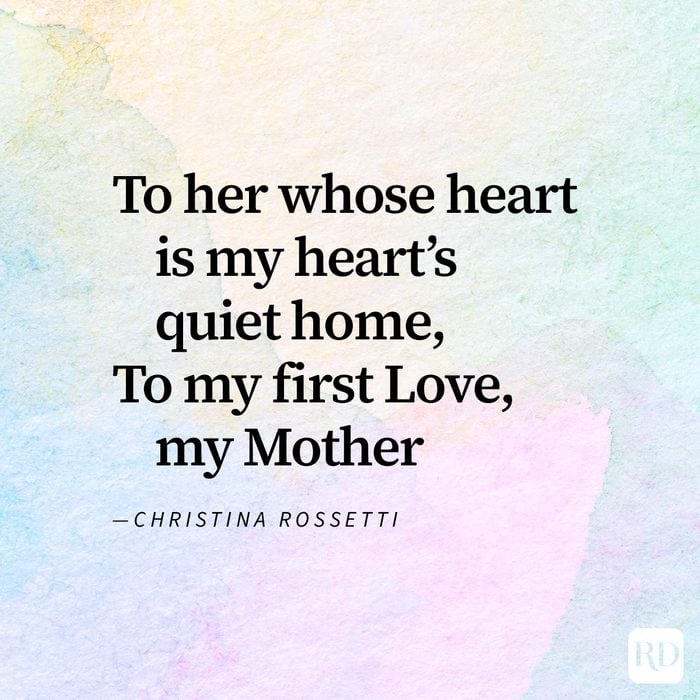 Mothers Day Poem excerpt That Will Melt Her Heart on watercolour background