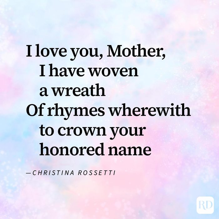 Mothers Day Poem excerpt That Will Melt Her Heart on watercolour background