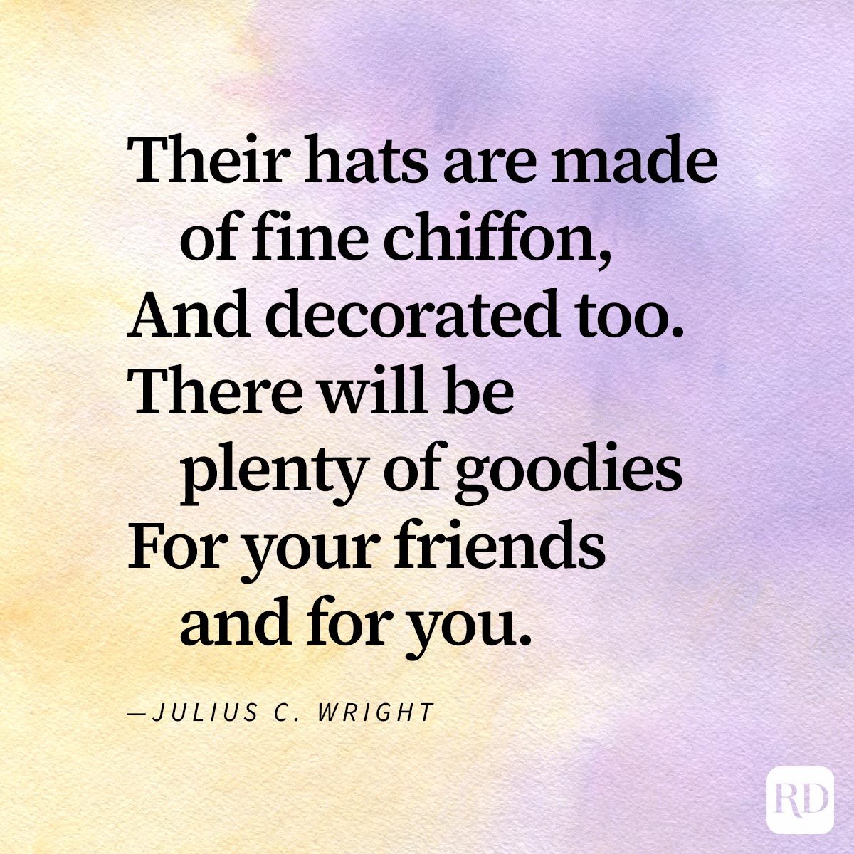 Excerpt from poem About Friendship To Share With Your BFF on watercolour background