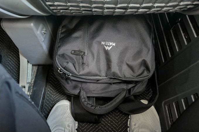 Backpack under the seat 
