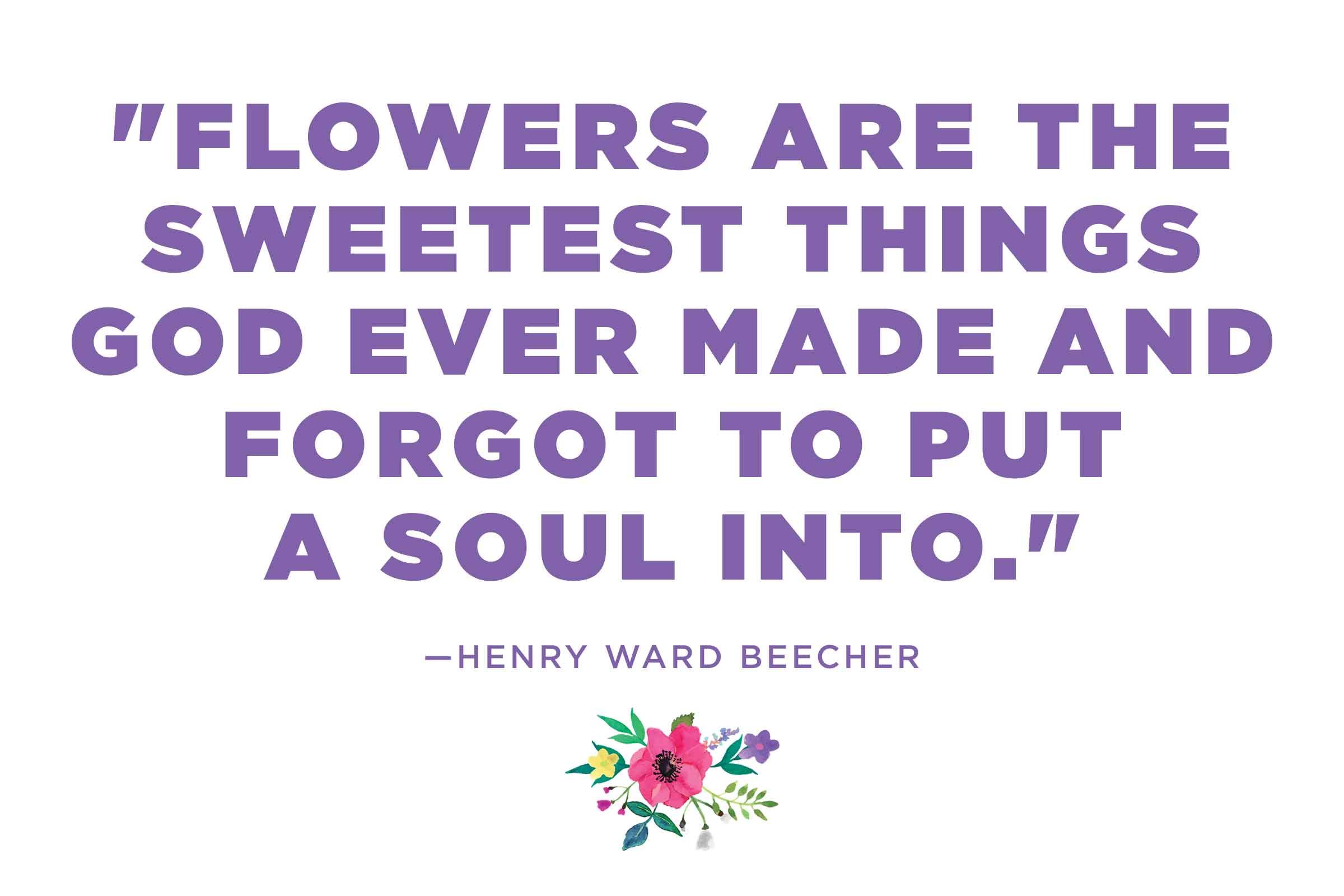 Henry Ward Beecher on God's gardening